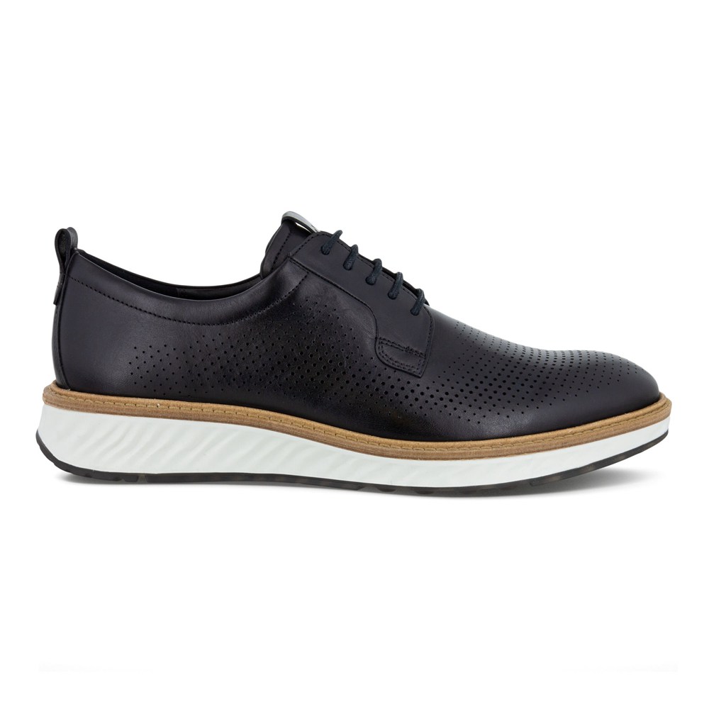 ECCO Mens Derby Shoe Black - St.1 Hybrid 5-Eyelet - BHV-680952